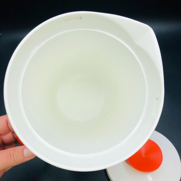 Vintage 60s THERM WARE USA Orange Pitcher: Insulated Plastic Jug -David Douglas - Picture 3 of 11